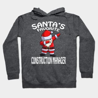 Santas Favorite Construction Manager Christmas Hoodie